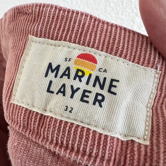 MARINE LAYER pink corduroy shorts / size 32 - Picture 5 of 6